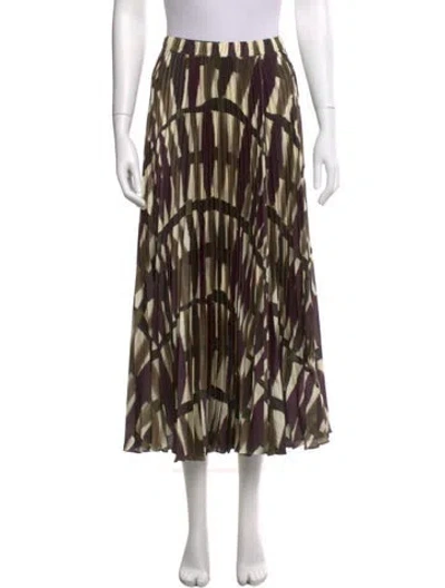 Pre-owned Cara Cara Printed Midi Length Skirt In Multi
