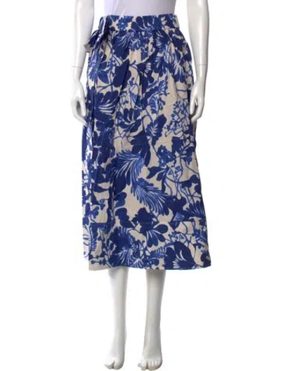 Pre-owned Cara Cara Printed Midi Length Skirt W/ Tags In Multi