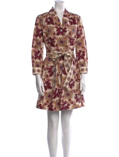 Pre-owned Cara Cara Printed Mini Dress