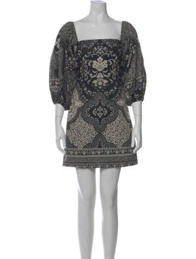 Pre-owned Cara Cara Printed Mini Dress