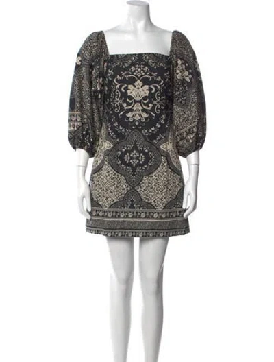 Pre-owned Cara Cara Printed Mini Dress