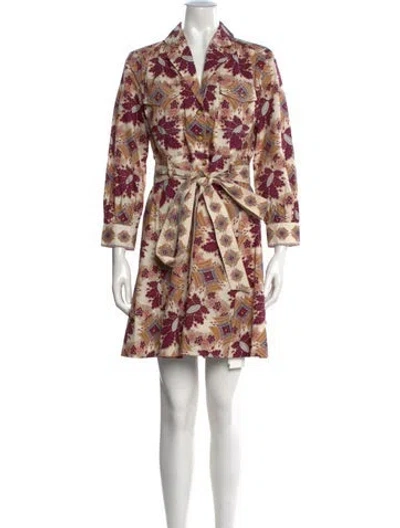 Pre-owned Cara Cara Printed Mini Dress