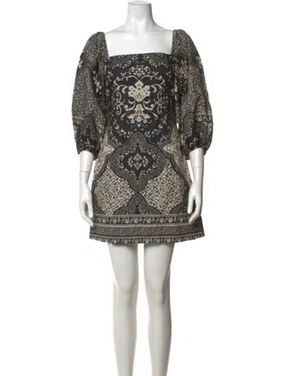 Pre-owned Cara Cara Printed Mini Dress
