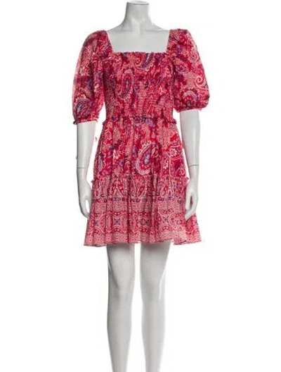 Pre-owned Cara Cara Printed Mini Dress In Multi