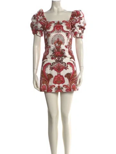 Pre-owned Cara Cara Printed Mini Dress In Multi