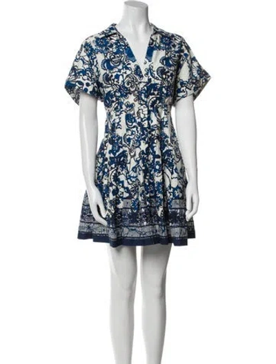 Pre-owned Cara Cara Printed Mini Dress In Multi