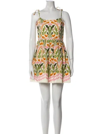 Pre-owned Cara Cara Printed Mini Dress In Multi