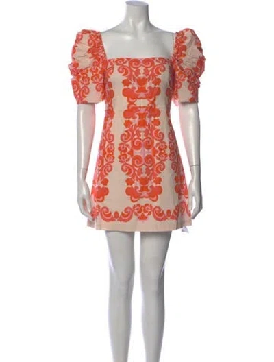 Pre-owned Cara Cara Printed Mini Dress In Multi