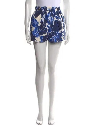 Pre-owned Cara Cara Printed Mini Shorts W/ Tags In Blue