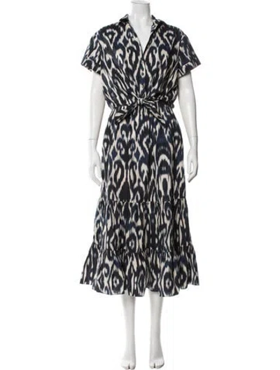 Pre-owned Cara Cara Printed Skirt Set In Blue