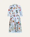 Cara Cara Raya Dress In Botanica Blue