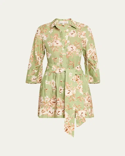 Cara Cara Raya Floral Button-front Mini Dress