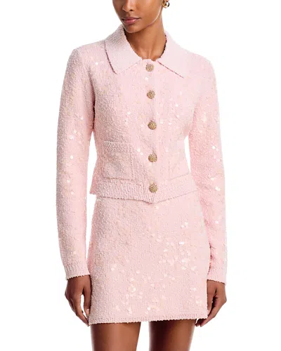 Cara Cara Rayna Sequin Cardigan In Pink