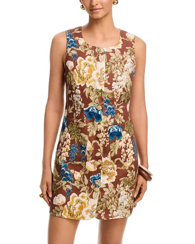 Cara Cara Rhapsody Linen Dress In Multi