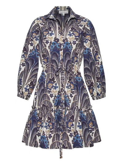 CARA CARA ROBIN FLORAL-PRINT TIERED MINI DRESS