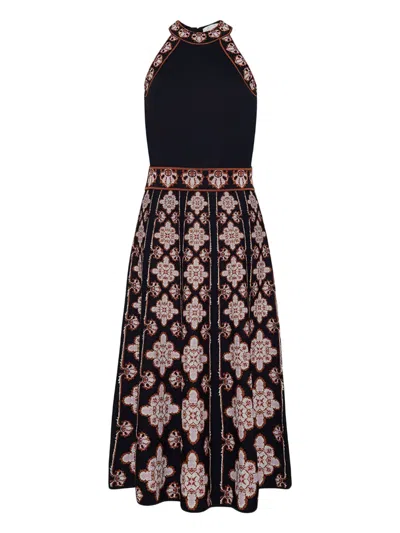 Cara Cara Sandrinna Halterneck Dress In Black