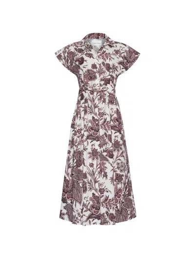Cara Cara Sawyer Floral-print Midi Dress In Multi