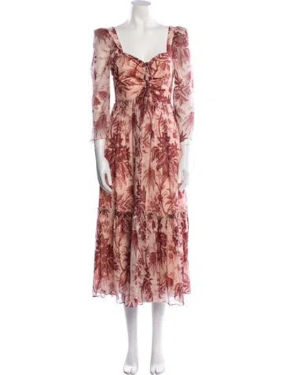 Pre-owned Cara Cara Silk Long Dress