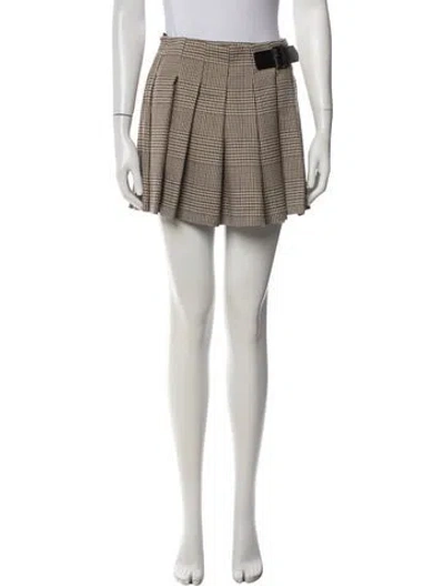 Pre-owned Cara Cara Silk Mini Skirt In White