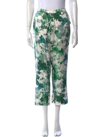 Pre-owned Cara Cara Silk Wide Leg Pants In White