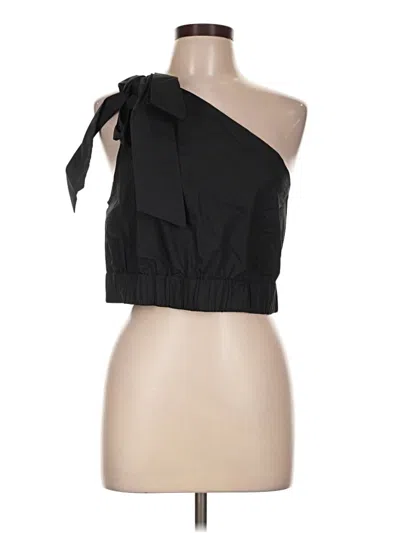 Cara Cara Sleeveless Top Black One Shoulder Neckline Tops
