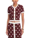 Cara Cara Sona Top Cocoa Dot In Brown