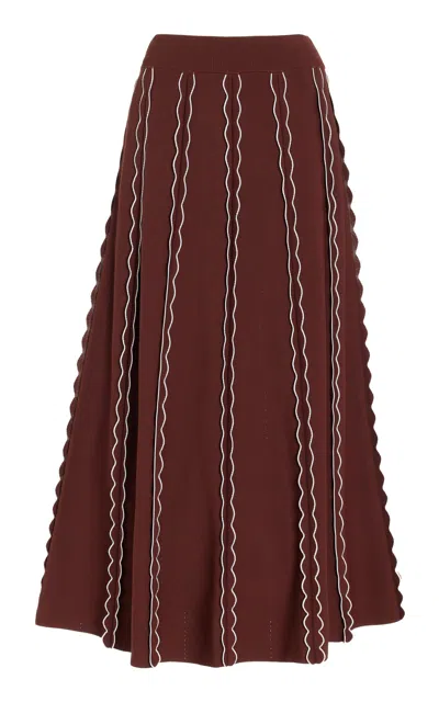 Cara Cara Southport Knit Maxi Skirt In Brown