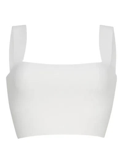 Cara Cara Square-neck Top In White