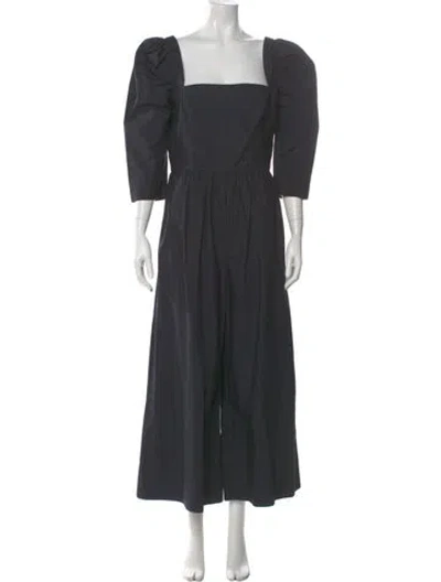 Pre-owned Cara Cara Square Neckline Jumpsuit In Black