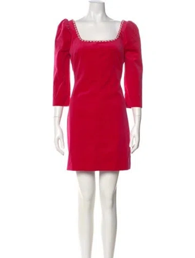 Pre-owned Cara Cara Square Neckline Mini Dress W/ Tags In Multi