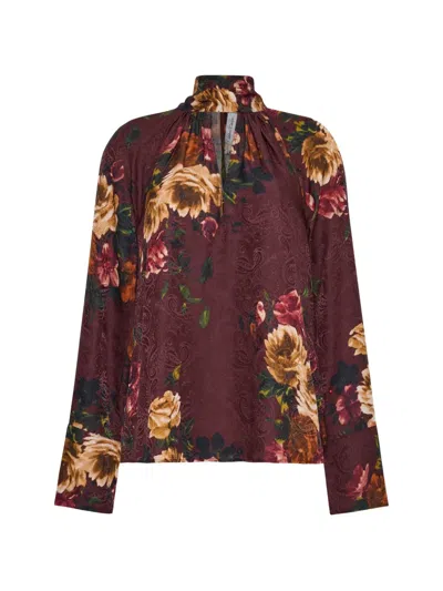 Cara Cara Sundance Floral-print Pussy-bow Blouse In Multi