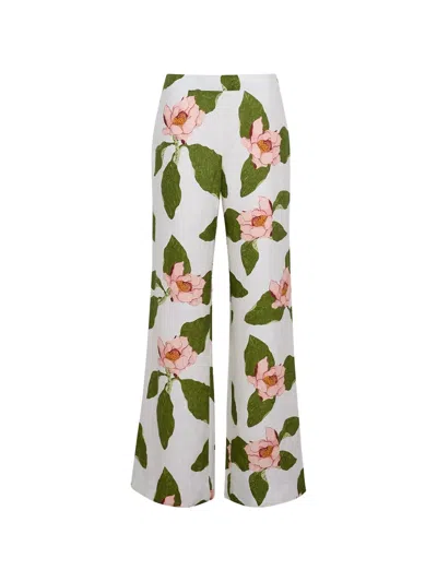 Cara Cara Sunflower Floral-print Trousers In Multi