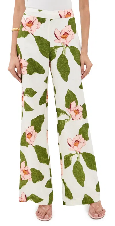 Cara Cara Sunflower Floral-print Trousers In Multi