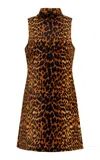 Cara Cara Tay Animal-print Cotton Mini Dress In Animal