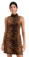 Cara Cara Tay Animal-print Cotton Mini Dress In Natural Animal