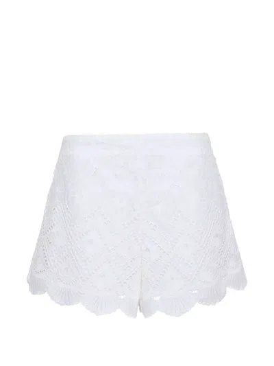 Cara Cara Trish Broderie-anglaise Shorts In White