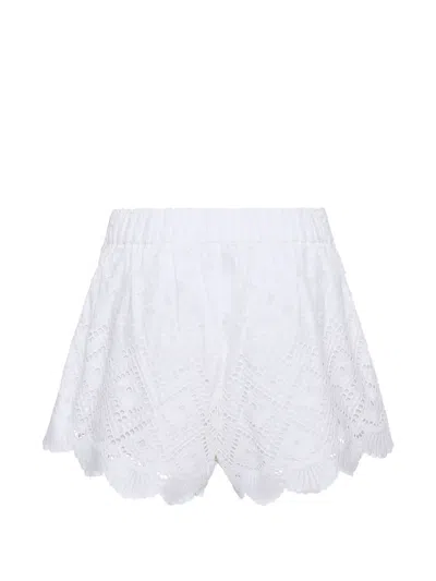 Cara Cara Trish Eyelet Shorts In White