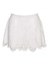 Cara Cara Trish Floral-lace Shorts In White