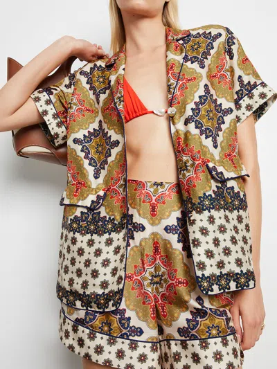 Cara Cara Trish Shorts 71% Viscose 29% Silk In Multi