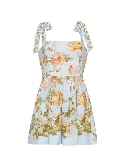 Cara Cara Tula Floral-print Mini Dress In Multi