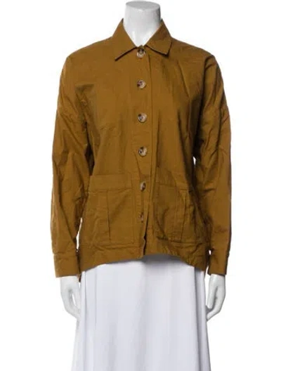 Pre-owned Cara Cara Utility Jacket In Brown