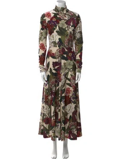 Pre-owned Cara Cara Velvet Long Dress In Neutral