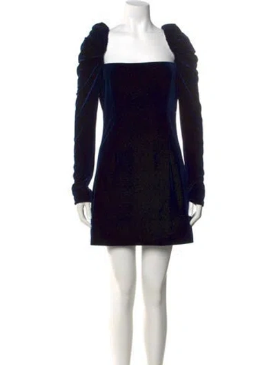 Pre-owned Cara Cara Velvet Mini Dress In Black