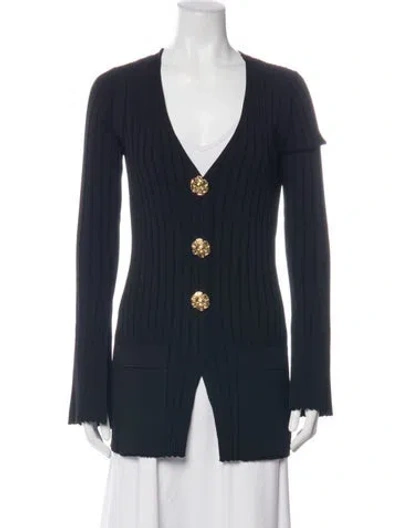 Pre-owned Cara Cara V-neck Sweater In Blue