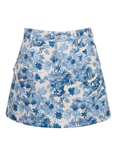 Cara Cara Wayne Mini Skirt In Blue
