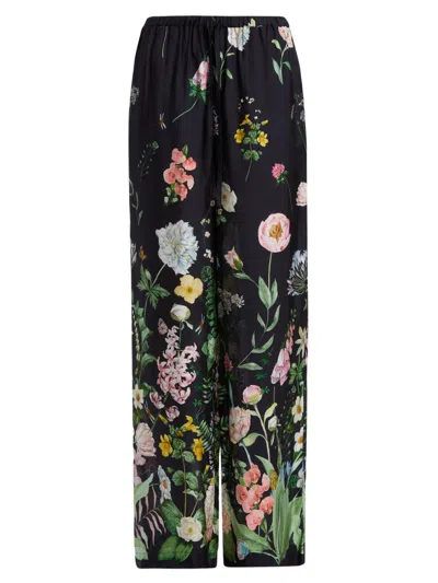 Cara Cara Women's Girona Floral Satin Drawstring Pants