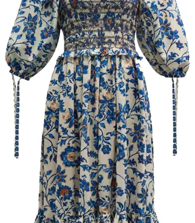 Cara Cara Women Jazzy Tiered Smocked Midi Dress In Multi