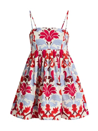 Cara Cara Women's Leo Floral Babydoll Minidress In Multi