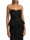 Cara Cara Women's Martin Lace Bustier Top In Black