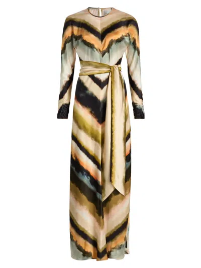 Cara Cara Women's Montgomery Printed Silk Maxi Dress In Multi
